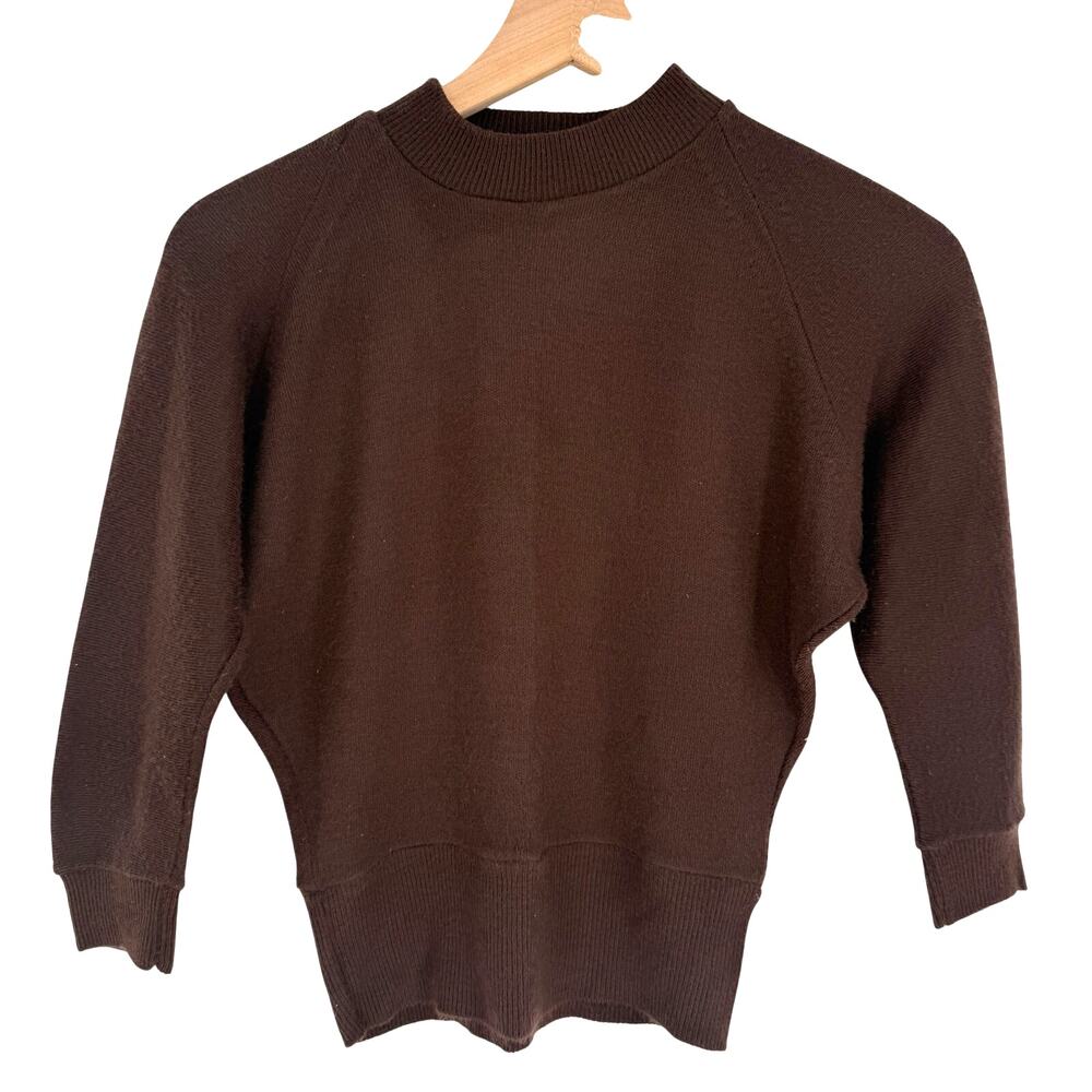 Vintage Kerrybrooke Sears Brown Knit Sweater Pullover Medium